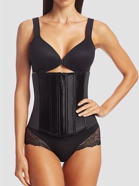 NWT Spanx XS Black Waist Trainer Corset - “Undersculpture” Shaping Midsection.